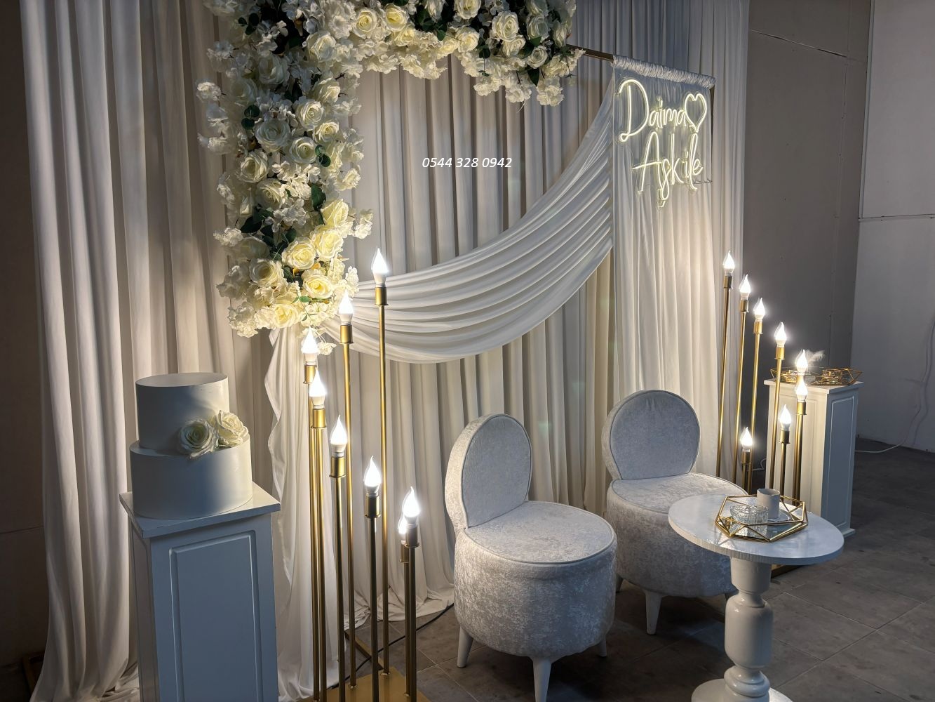 Evde nişan organizasyonu